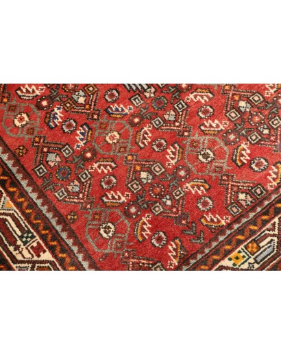 Tappeto Hamadan Persia marrone rosso 102x140