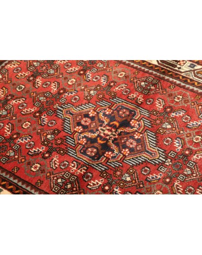 Tappeto Hamadan Persia marrone rosso 102x140