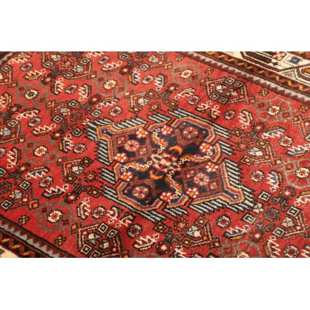 Tappeto Hamadan Persia marrone rosso 102x140
