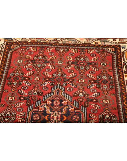 Tappeto Hamadan Persia marrone rosso 102x140