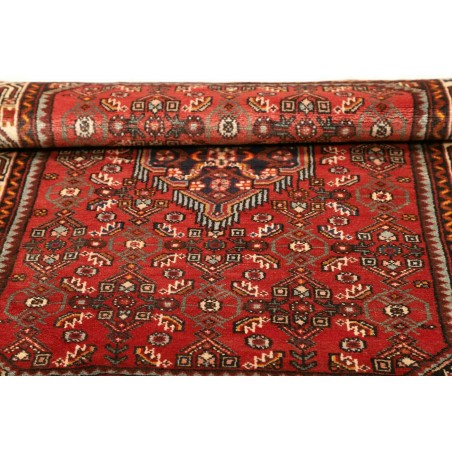 Tappeto Hamadan Persia marrone rosso 102x140