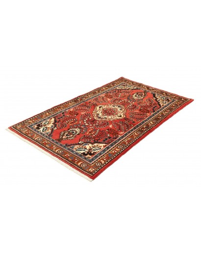 Tappeto Hamadan Persia rosso giallo 105x158