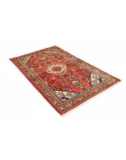 Tappeto Hamadan Persia rosso giallo 105x158