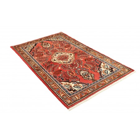 Tappeto Hamadan Persia rosso giallo 105x158