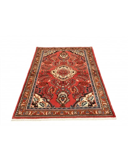 Tappeto Hamadan Persia rosso giallo 105x158