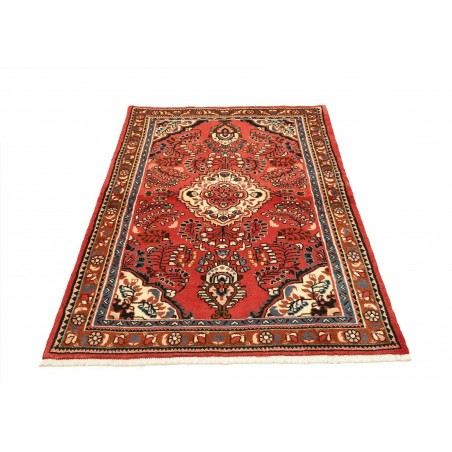 Tappeto Hamadan Persia rosso giallo 105x158