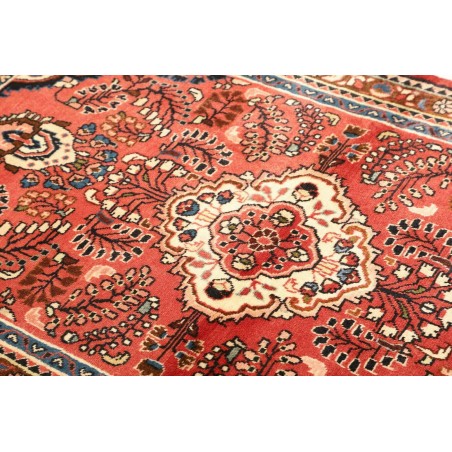 Tappeto Hamadan Persia rosso giallo 105x158