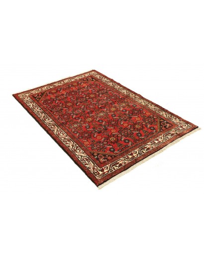 Tappeto Hamadan Persia marrone giallo 105x154