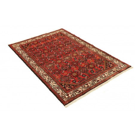 Tappeto Hamadan Persia marrone giallo 105x154