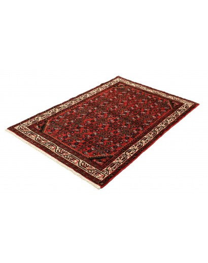 Tappeto Hamadan Persia blu giallo 104x157