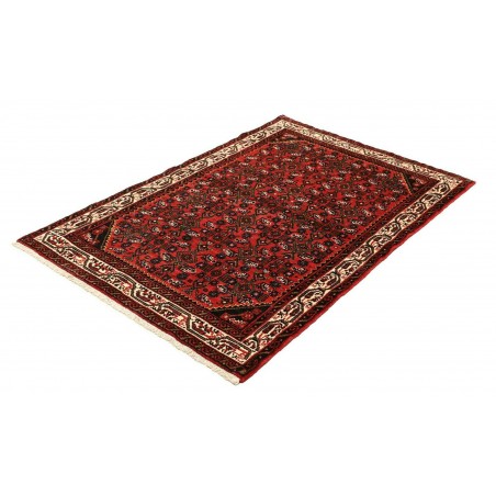 Tappeto Hamadan Persia blu giallo 104x157