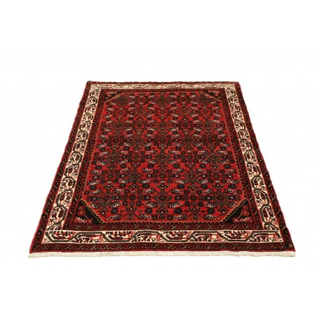 Tappeto Hamadan Persia blu giallo 104x157