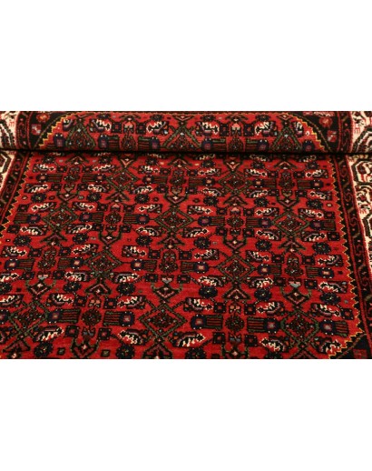 Tappeto Hamadan Persia blu giallo 104x157