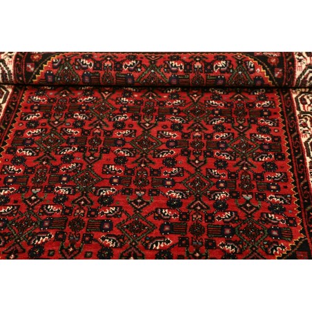 Tappeto Hamadan Persia blu giallo 104x157