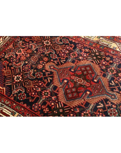 Tappeto Hamadan Persia grigio marrone 112x175