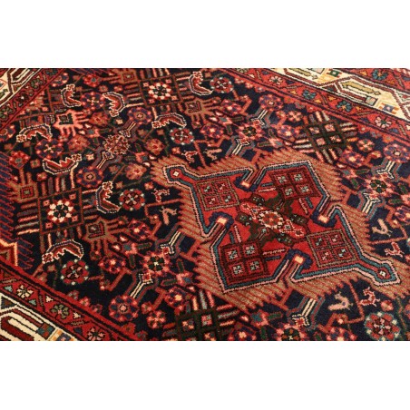 Tappeto Hamadan Persia grigio marrone 112x175