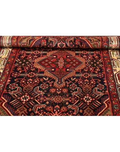 Tappeto Hamadan Persia grigio marrone 112x175