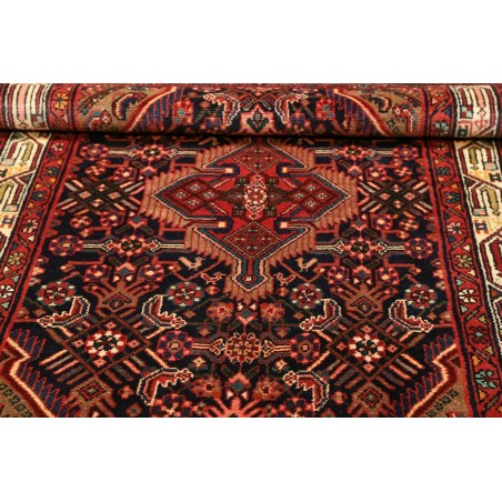 Tappeto Hamadan Persia grigio marrone 112x175