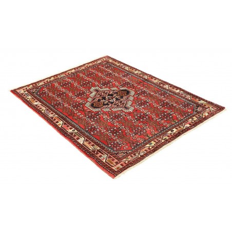 Tappeto Hamadan Persia marrone grigio 108x148