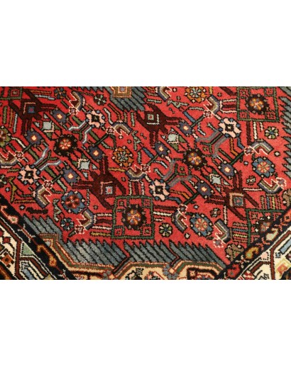 Tappeto Hamadan Persia grigio marrone 103x168