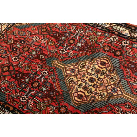 Tappeto Hamadan Persia grigio marrone 103x168