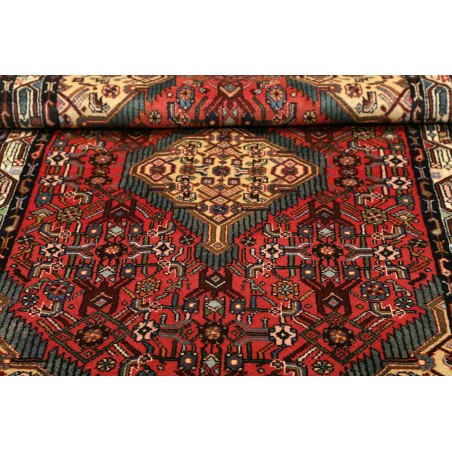 Tappeto Hamadan Persia grigio marrone 103x168