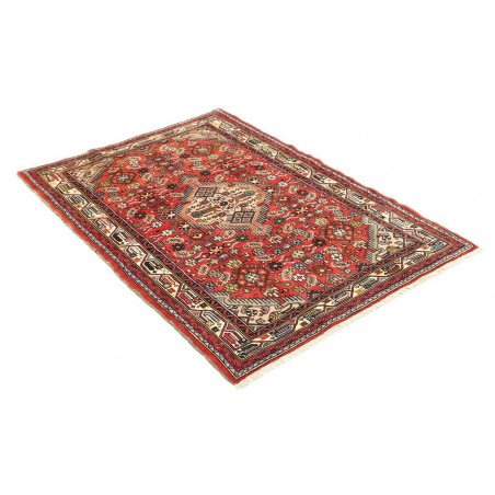 Tappeto Hamadan Persia marrone giallo 102x150