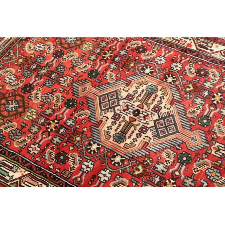 Tappeto Hamadan Persia marrone giallo 102x150