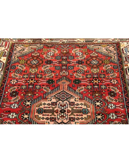 Tappeto Hamadan Persia marrone giallo 102x150