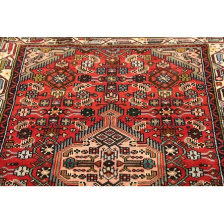 Tappeto Hamadan Persia marrone giallo 102x150
