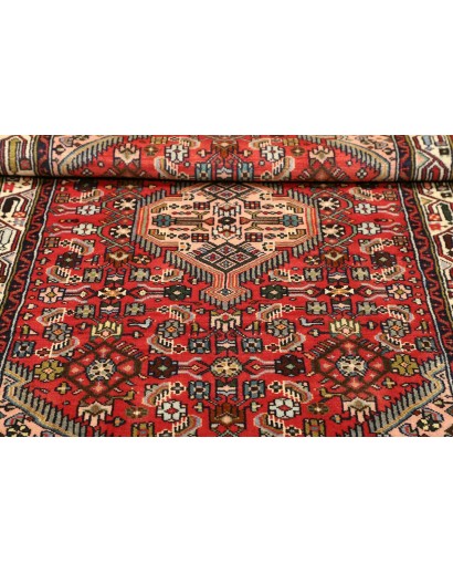 Tappeto Hamadan Persia marrone giallo 102x150