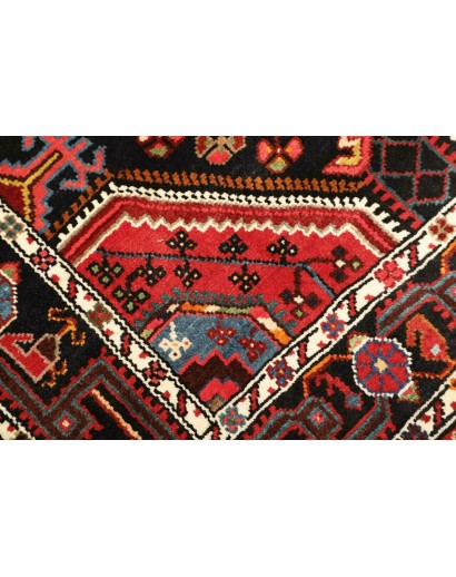 Tappeto Hamadan Persia grigio giallo 109x147