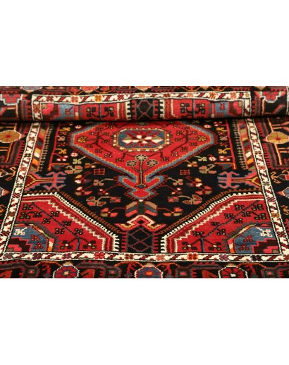 Tappeto Hamadan Persia grigio giallo 109x147