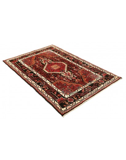 Tappeto Hamadan Persia grigio marrone 107x165