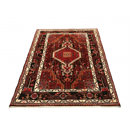 Tappeto Hamadan Persia grigio marrone 107x165