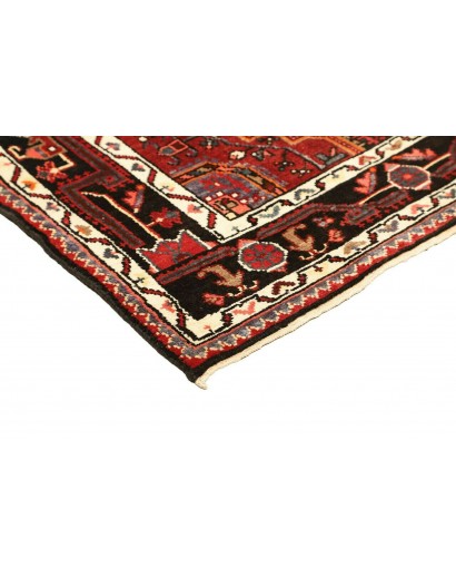 Tappeto Hamadan Persia grigio marrone 107x165