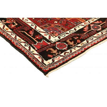 Tappeto Hamadan Persia grigio marrone 107x165
