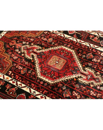 Tappeto Hamadan Persia grigio marrone 107x165