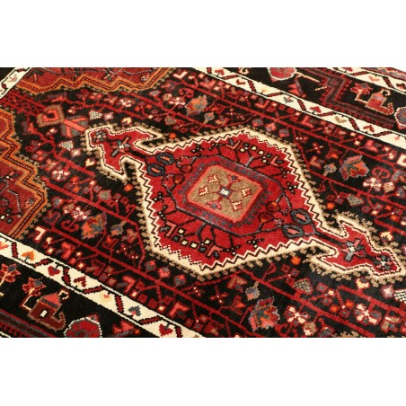 Tappeto Hamadan Persia grigio marrone 107x165
