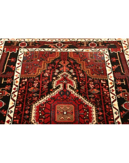 Tappeto Hamadan Persia grigio marrone 107x165