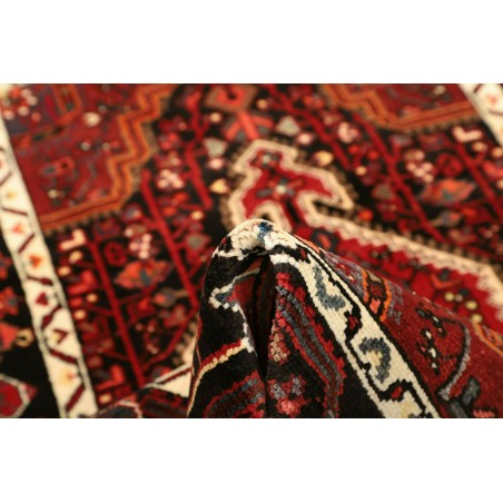 Tappeto Hamadan Persia grigio marrone 107x165