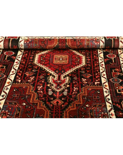 Tappeto Hamadan Persia grigio marrone 107x165
