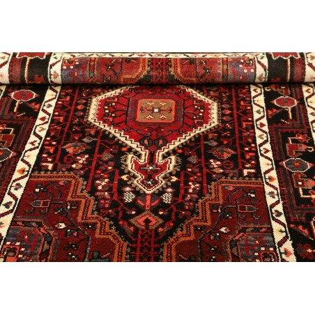 Tappeto Hamadan Persia grigio marrone 107x165