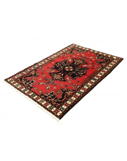 Tappeto Hamadan Persia grigio giallo 107x154