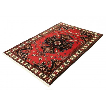 Tappeto Hamadan Persia grigio giallo 107x154