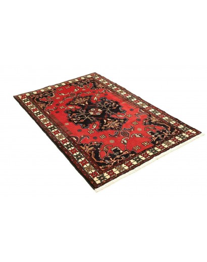 Tappeto Hamadan Persia grigio giallo 107x154