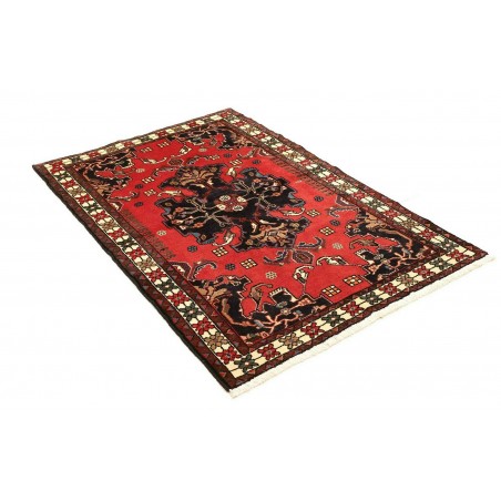 Tappeto Hamadan Persia grigio giallo 107x154