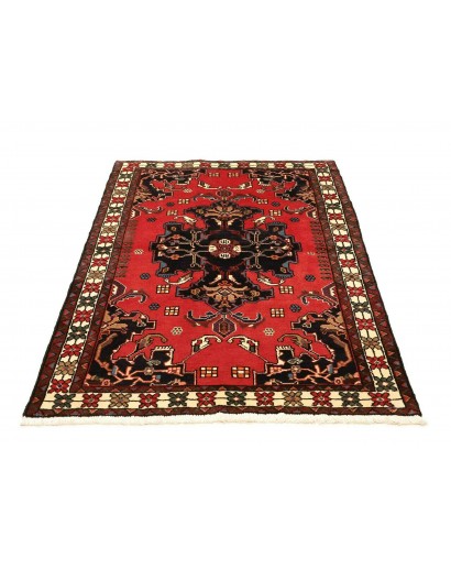 Tappeto Hamadan Persia grigio giallo 107x154
