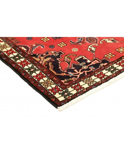 Tappeto Hamadan Persia grigio giallo 107x154