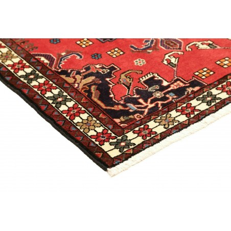 Tappeto Hamadan Persia grigio giallo 107x154